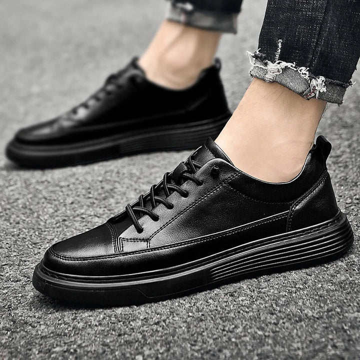 Men’s Casual Leather Lace-Up Shoes