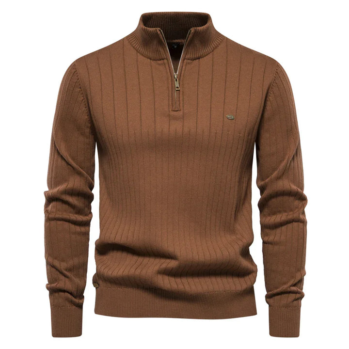 Men’s Cozy Quarter-Zip Knit Sweater