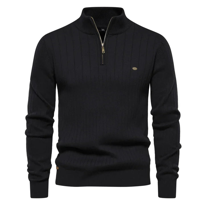 Men’s Cozy Quarter-Zip Knit Sweater