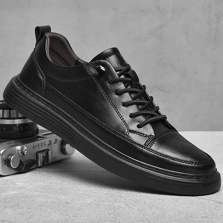 Men’s Casual Leather Lace-Up Shoes