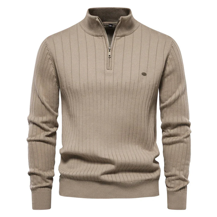 Men’s Cozy Quarter-Zip Knit Sweater