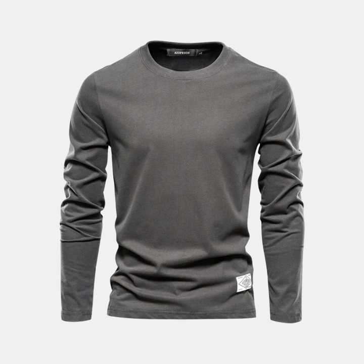 Men’s Soft Long-Sleeve Crewneck T-Shirt