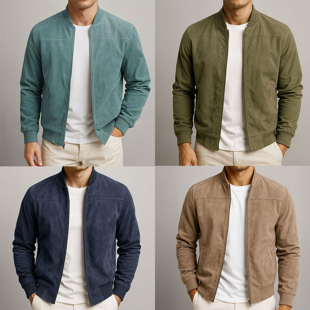 Men’s Lightweight Suede Flight Jacket