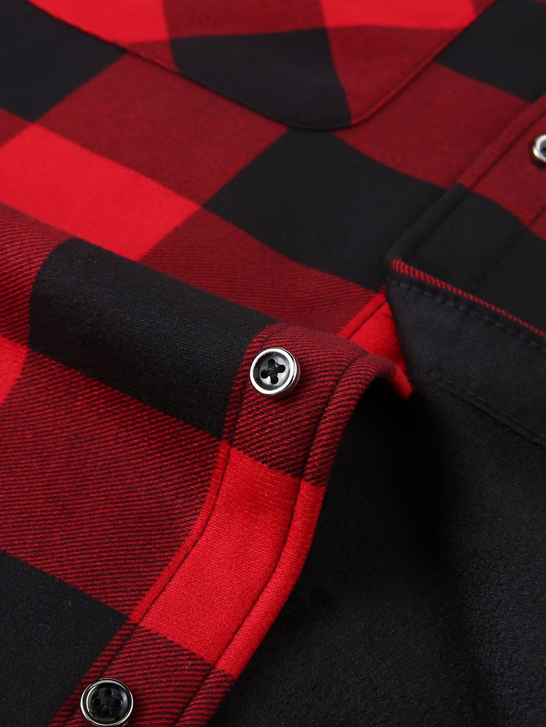 Cozy Fleece-Lined Plaid Hoodie Jacket