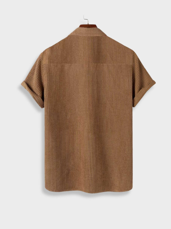 Men’s Corduroy Summer Shirt & Shorts Set