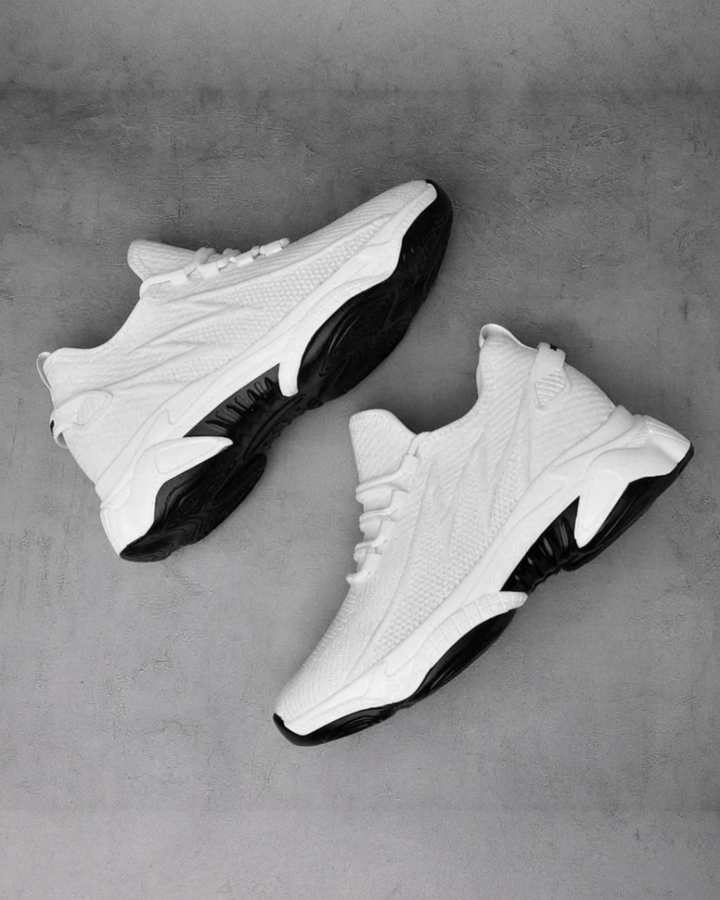 Men's Breathable Knit Sneakers with Height Boost