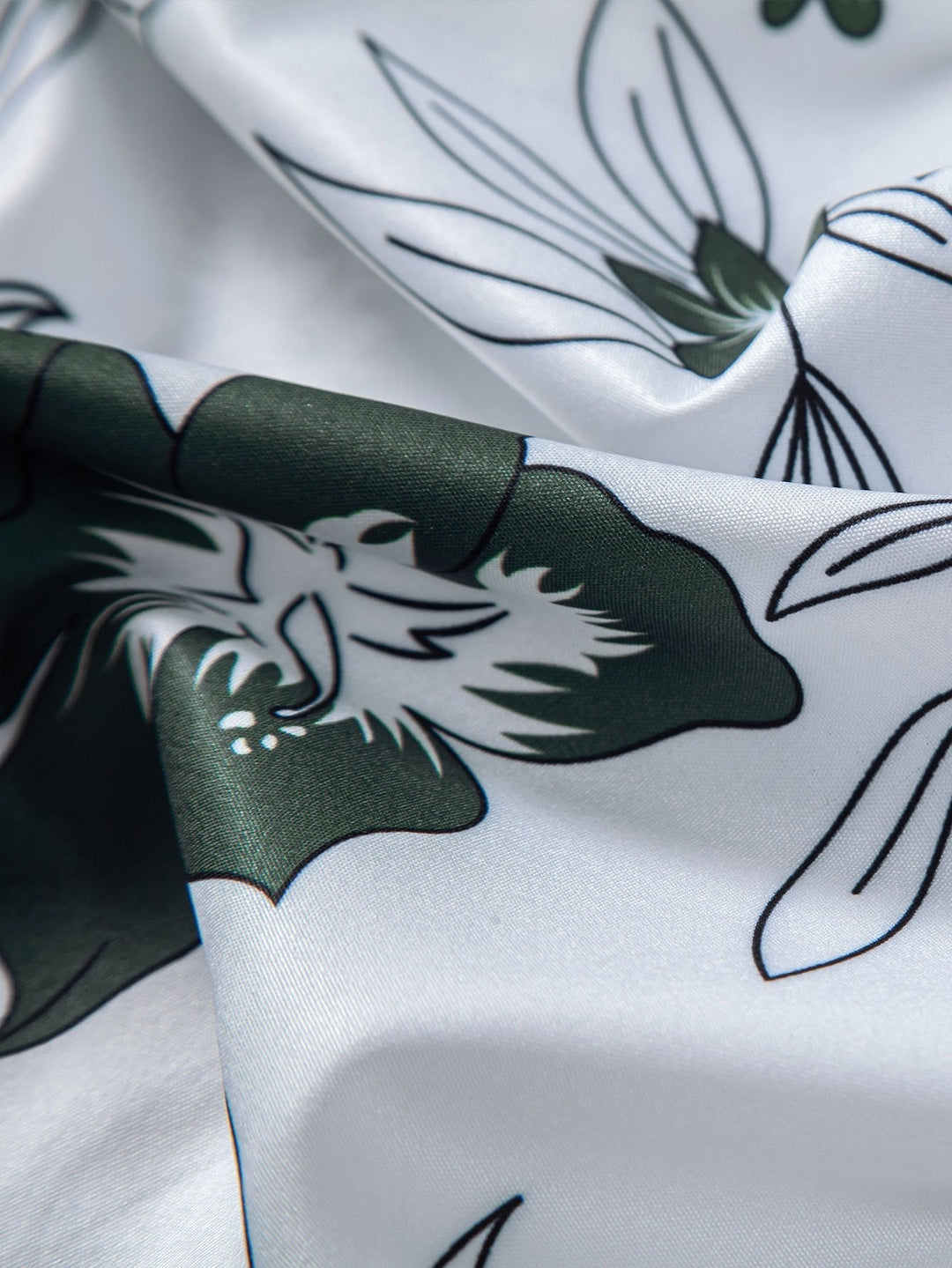 Men’s Floral Summer Shirt and Shorts Outfit Set