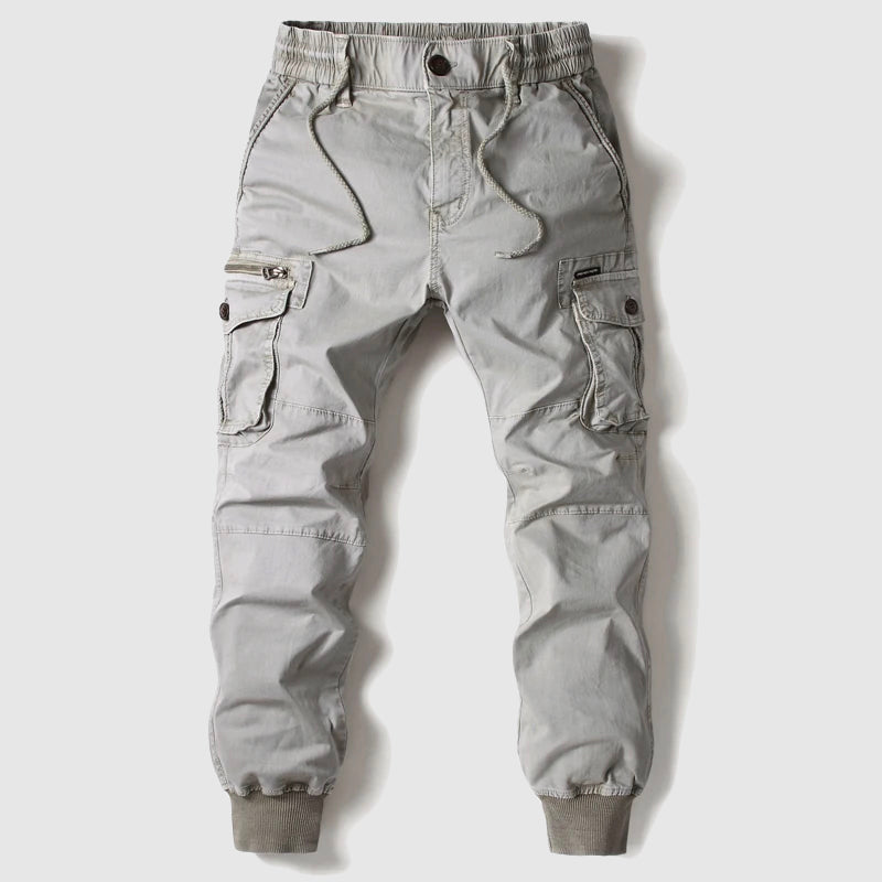 Men’s Cargo Jogger Pants with Elastic Ankle Cuffs