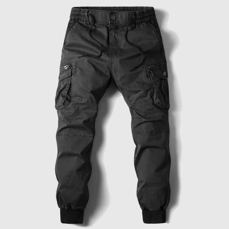 Men’s Cargo Jogger Pants with Elastic Ankle Cuffs