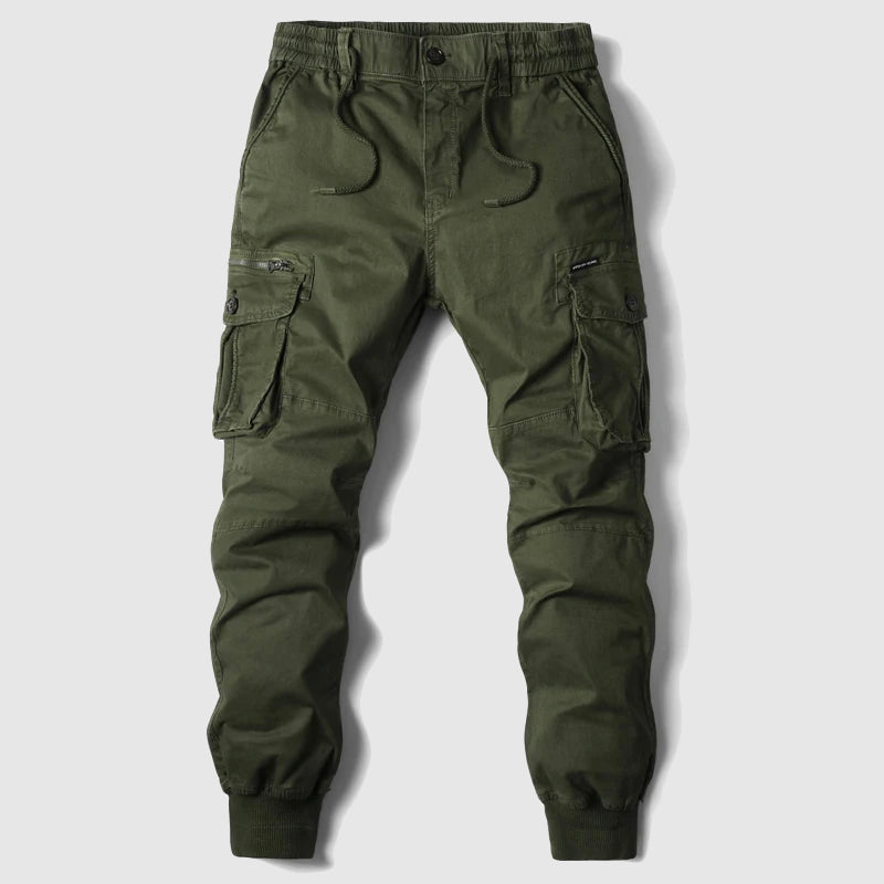 Men’s Cargo Jogger Pants with Elastic Ankle Cuffs