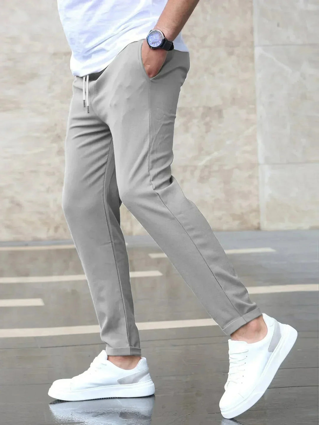 Men’s Stretch Tailored Drawstring Pants